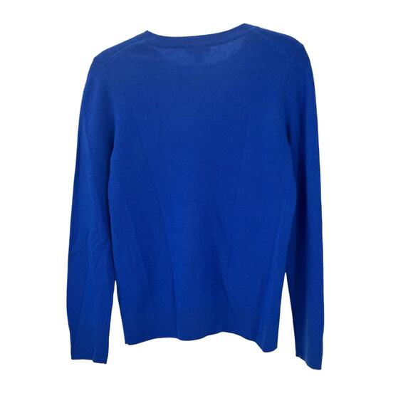 Nordstrom Cashmere Crewneck Sweater Long Sleeve In Blue Surf Size XS NWT - Picture 6 of 12